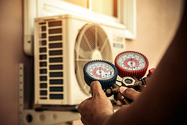 Professional Hvac technician working in Perry, OK
